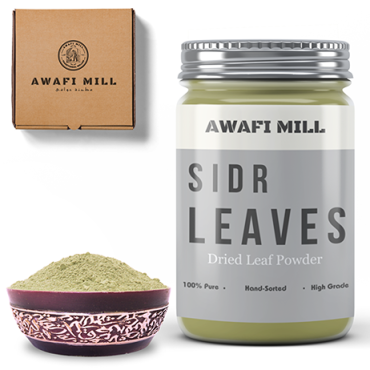Awafi Mill Seder Sidr Leaves Powder Dried Jujube Leaf 100gm